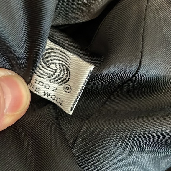 Vintage Jones New York Women’s Wool Navy Blue One Button Blazer Jacket Size 6 - Picture 8 of 8